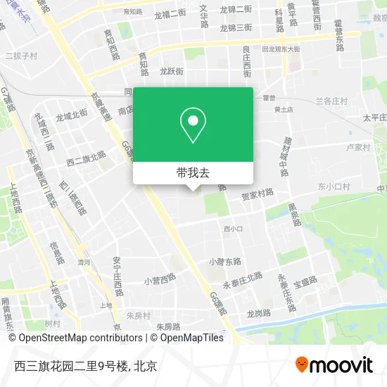 西三旗花园二里9号楼地图