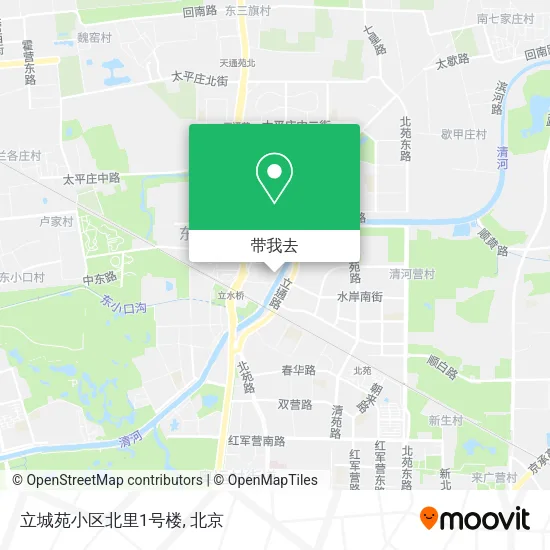 立城苑小区北里1号楼地图