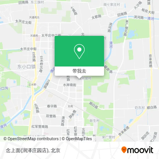 念上面(润泽庄园店)地图