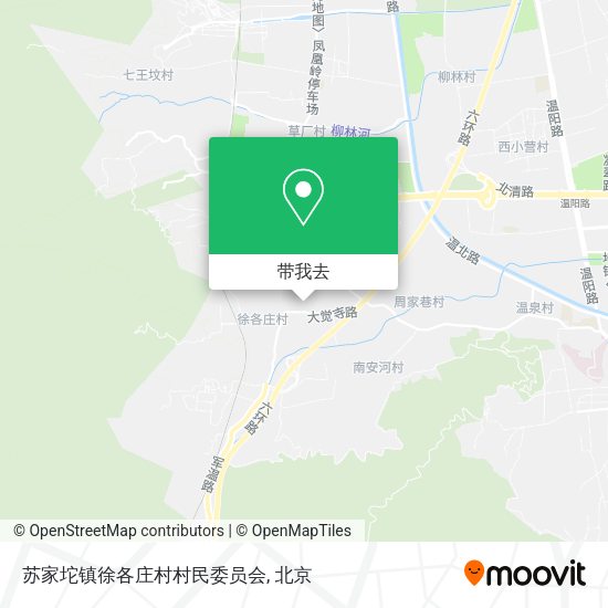 苏家坨镇徐各庄村村民委员会地图