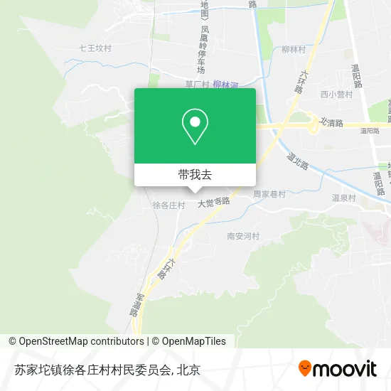 苏家坨镇徐各庄村村民委员会地图
