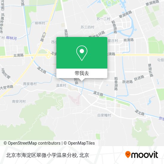 北京市海淀区翠微小学温泉分校地图