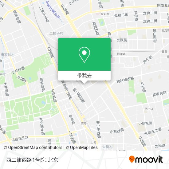 西二旗西路1号院地图