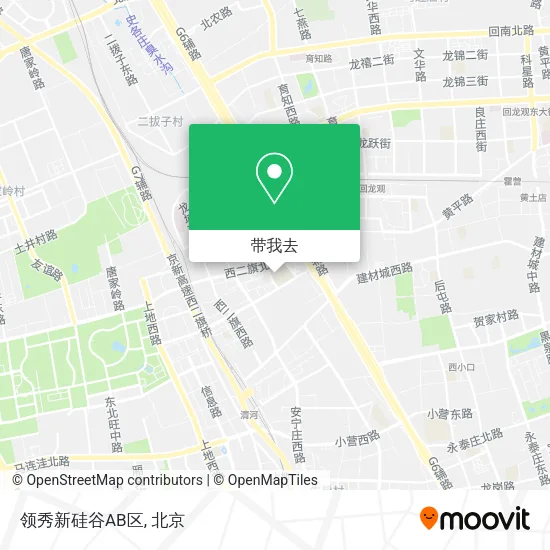 领秀新硅谷AB区地图