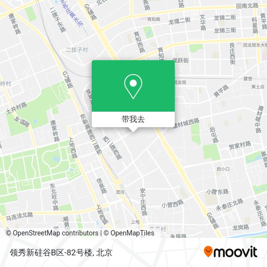 领秀新硅谷B区-82号楼地图