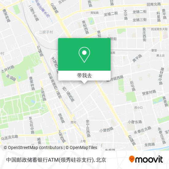 中国邮政储蓄银行ATM(领秀硅谷支行)地图