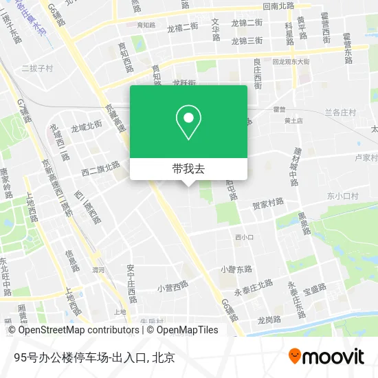 95号办公楼停车场-出入口地图