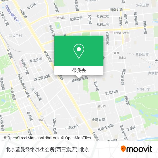 北京蓝曼经络养生会所(西三旗店)地图