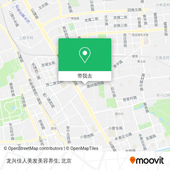 龙兴佳人美发美容养生地图