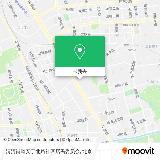 清河街道安宁北路社区居民委员会地图