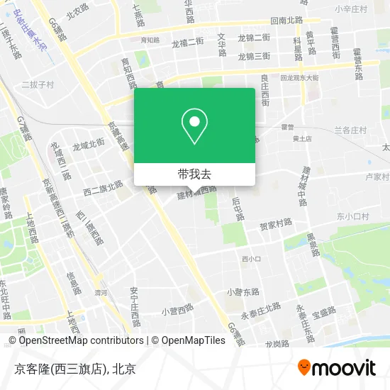 京客隆(西三旗店)地图
