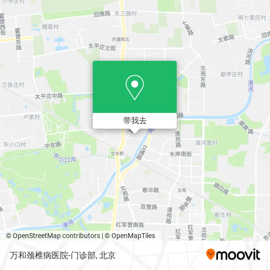 万和颈椎病医院-门诊部地图