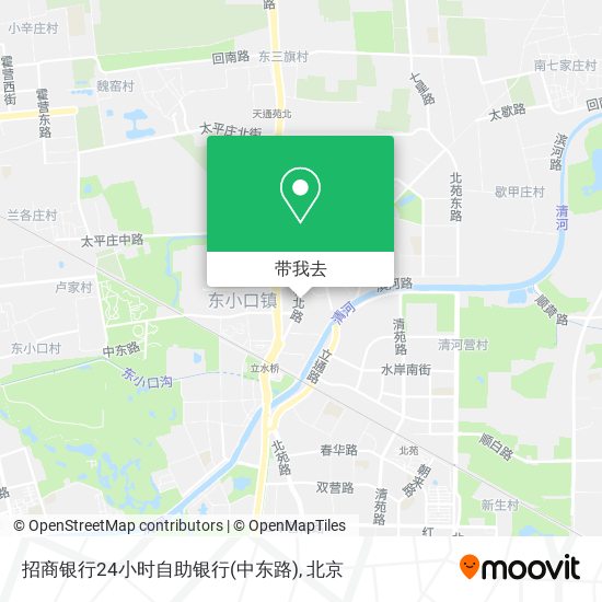招商银行24小时自助银行(中东路)地图