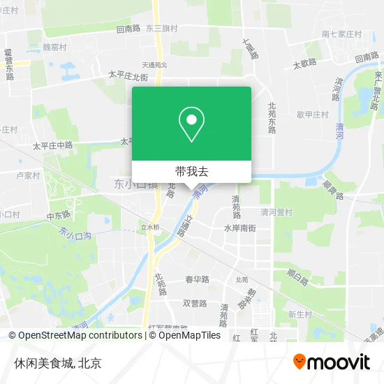 休闲美食城地图