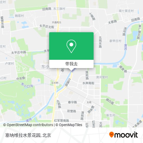 塞纳维拉水景花园地图