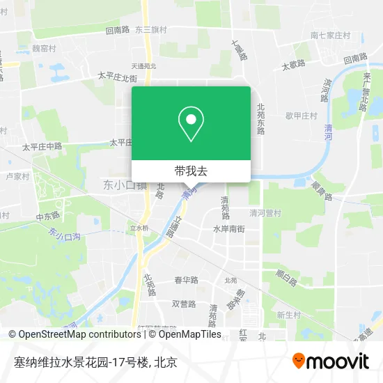 塞纳维拉水景花园-17号楼地图