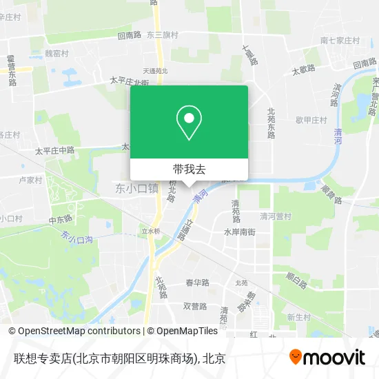 联想专卖店(北京市朝阳区明珠商场)地图