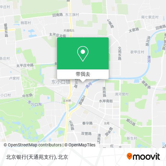 北京银行(天通苑支行)地图
