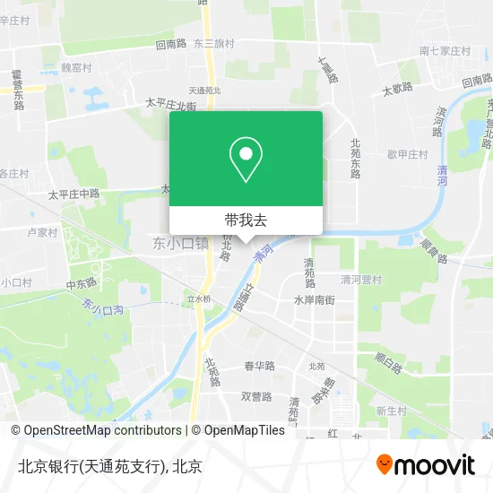 北京银行(天通苑支行)地图