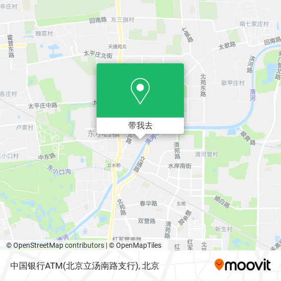 中国银行ATM(北京立汤南路支行)地图