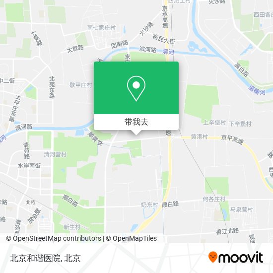 北京和谐医院地图