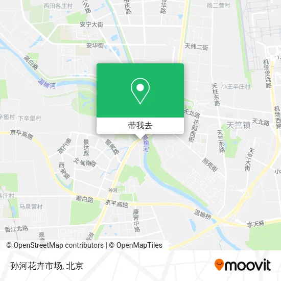 孙河花卉市场地图