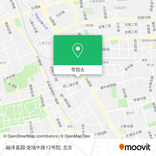 融泽嘉园-龙域中路12号院地图