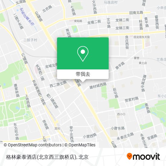 格林豪泰酒店(北京西三旗桥店)地图