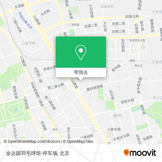 金达园羽毛球馆-停车场地图