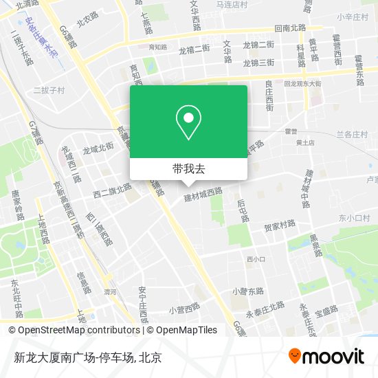 新龙大厦南广场-停车场地图