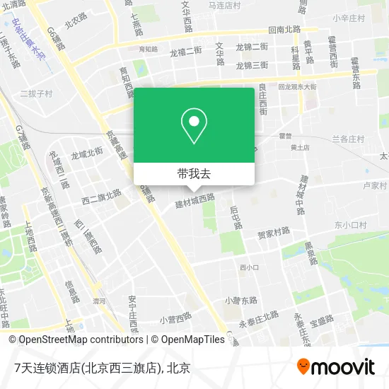 7天连锁酒店(北京西三旗店)地图