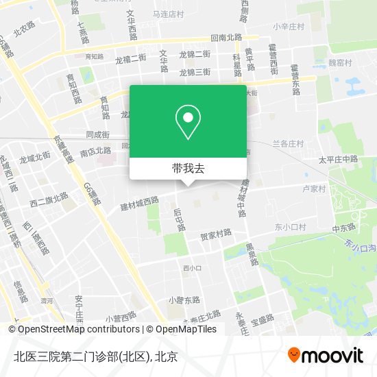 北医三院第二门诊部(北区)地图