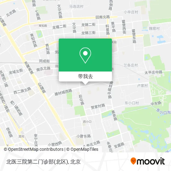北医三院第二门诊部(北区)地图
