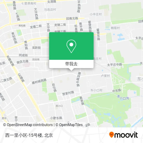 西一里小区-15号楼地图