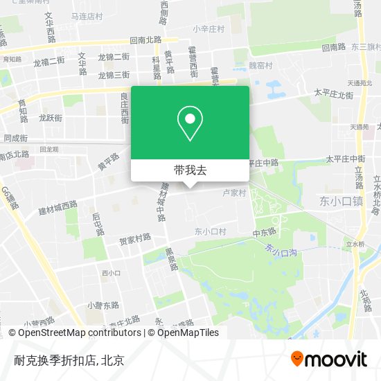 耐克换季折扣店地图