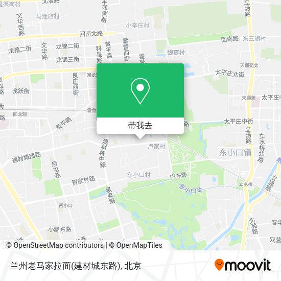 兰州老马家拉面(建材城东路)地图