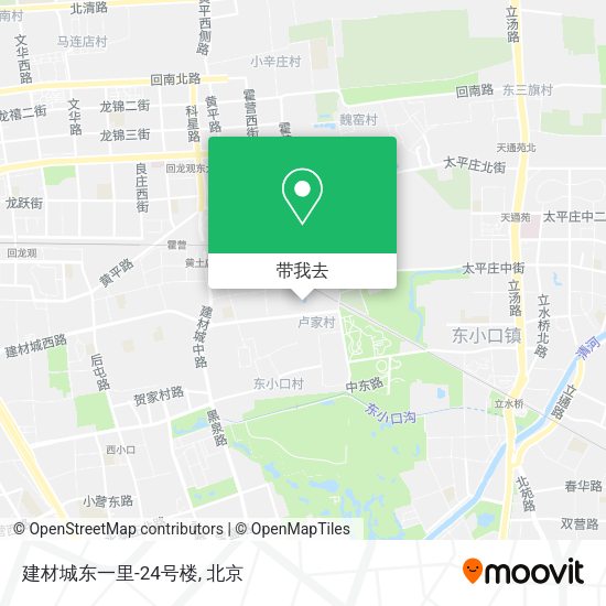 建材城东一里-24号楼地图
