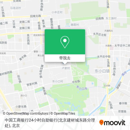 中国工商银行24小时自助银行(北京建材城东路分理处)地图