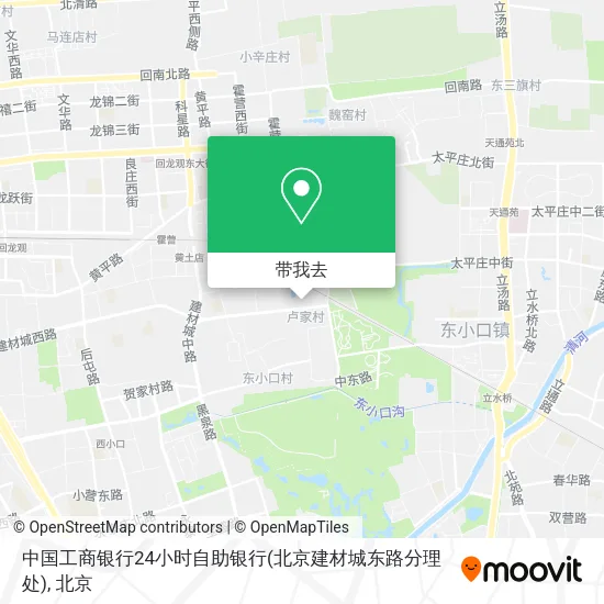 中国工商银行24小时自助银行(北京建材城东路分理处)地图