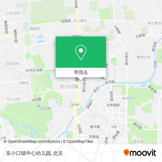 东小口镇中心幼儿园地图
