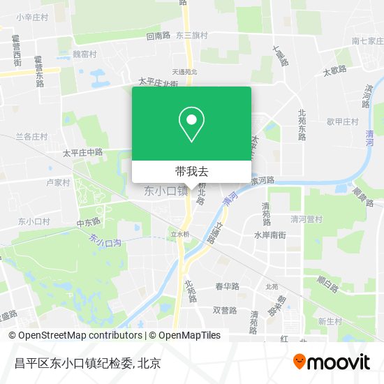 昌平区东小口镇纪检委地图