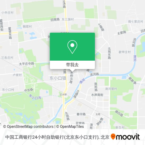 中国工商银行24小时自助银行(北京东小口支行)地图