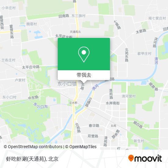 虾吃虾涮(天通苑)地图