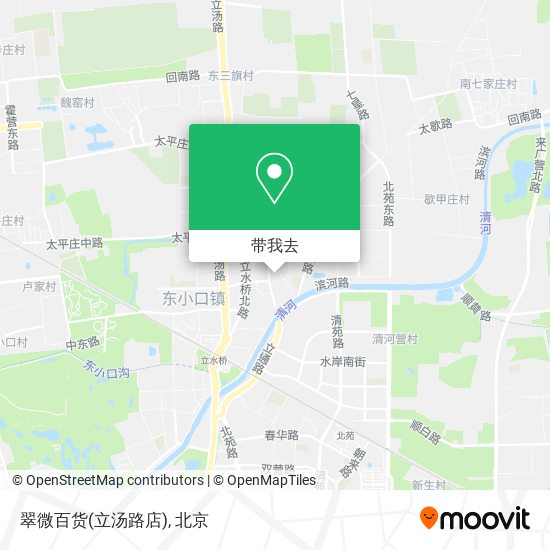 翠微百货(立汤路店)地图