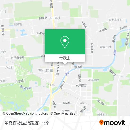 翠微百货(立汤路店)地图