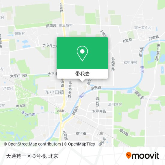 天通苑一区-3号楼地图
