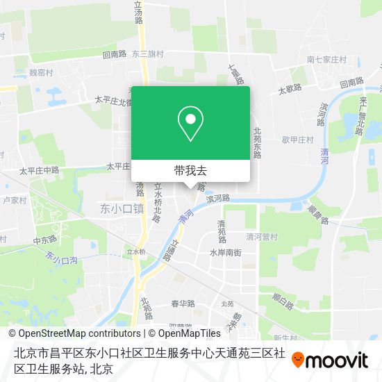 北京市昌平区东小口社区卫生服务中心天通苑三区社区卫生服务站地图