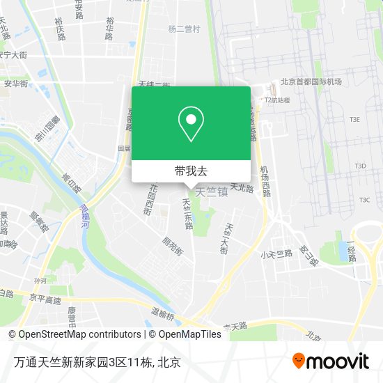 万通天竺新新家园3区11栋地图