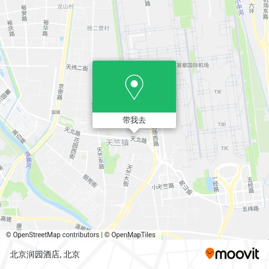 北京润园酒店地图