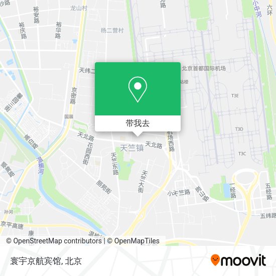 寰宇京航宾馆地图